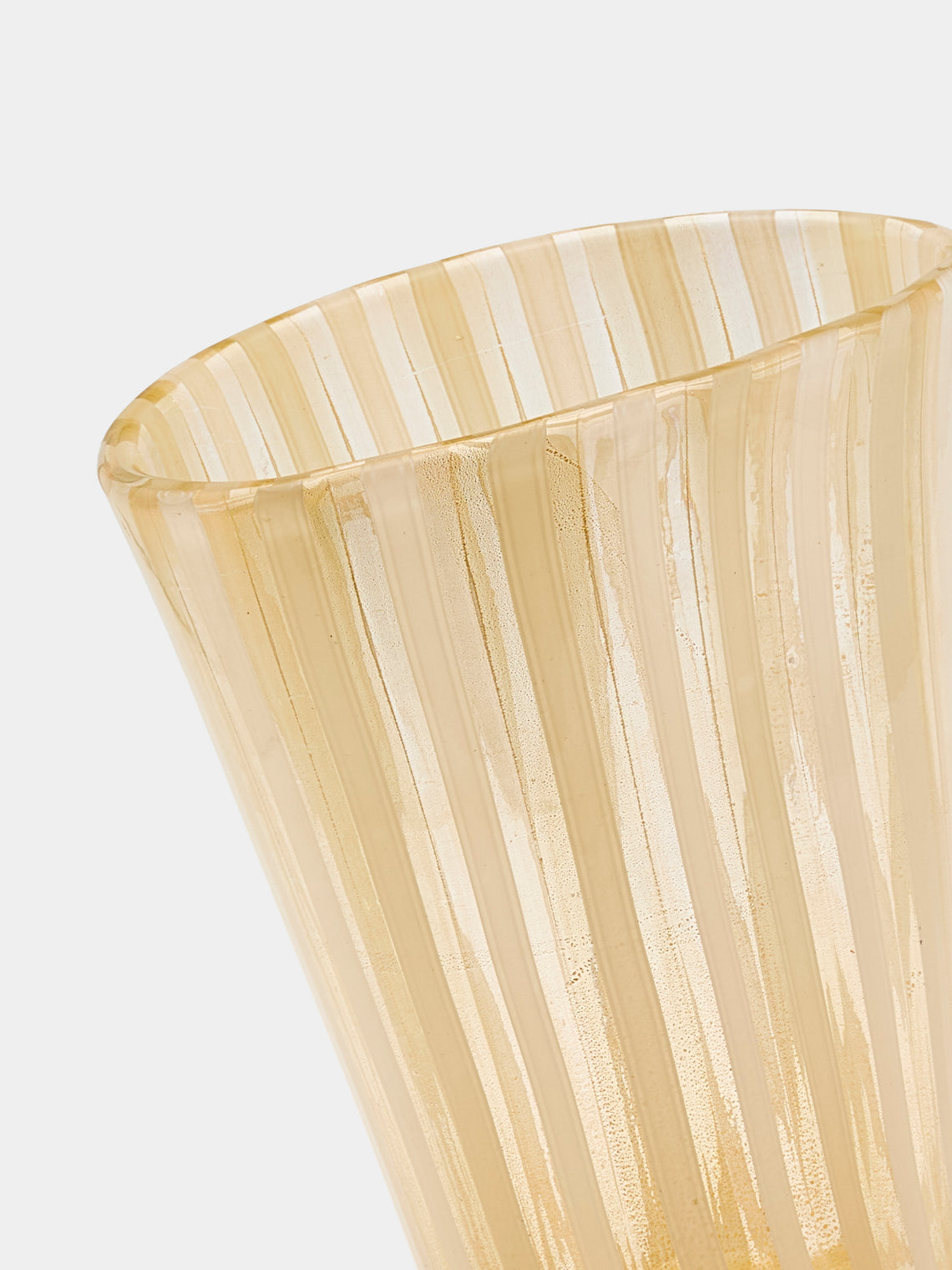 Antique and Vintage - 1960s Barovier & Toso Murano Glass Vase - White - ABASK