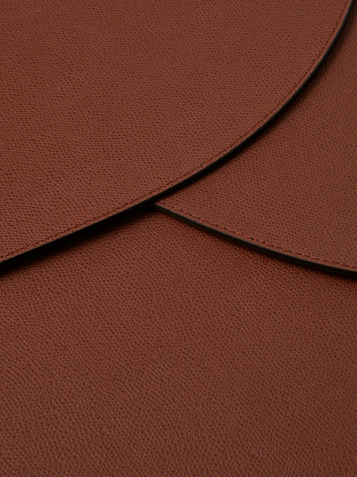 Giobagnara - Leather Large Oval Placemats (Set of 4) - Brown - ABASK