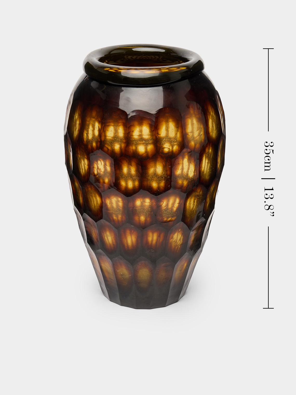 Antique and Vintage - 1970s Etched Murano Glass Vase -  - ABASK