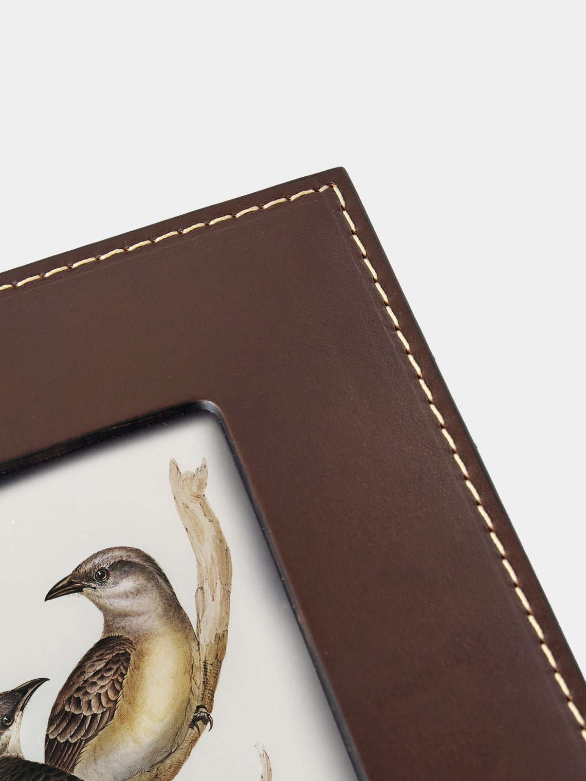Oscar Maschera - Punti Leather Photo Frame (4x6") - Dark Brown - ABASK