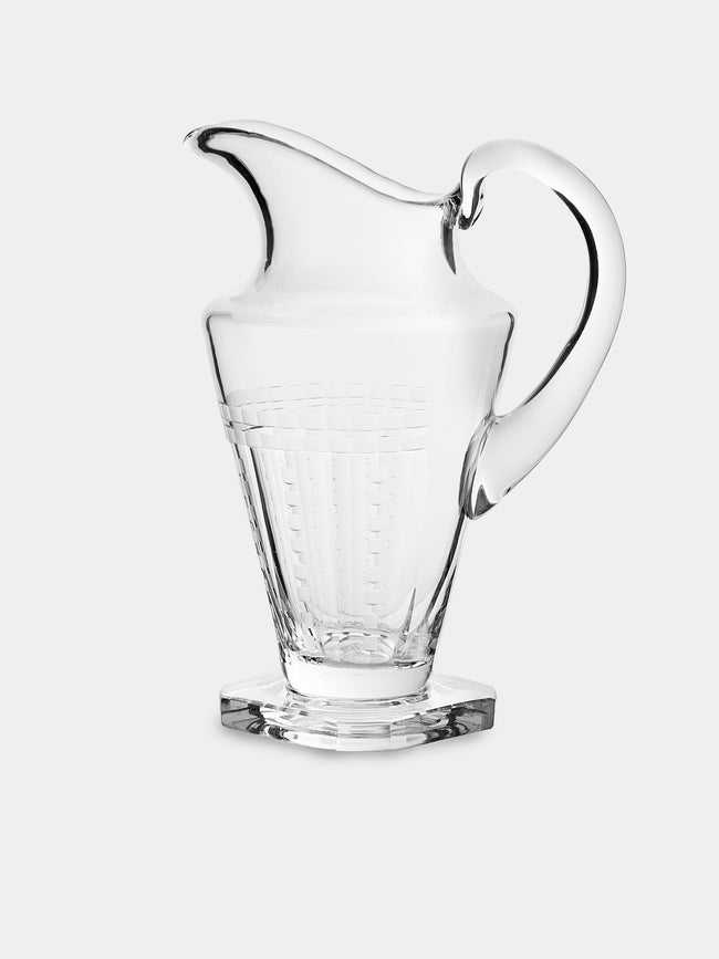 Antique and Vintage - 1920s Saint Louis Crystal Pitcher - Clear - ABASK - 