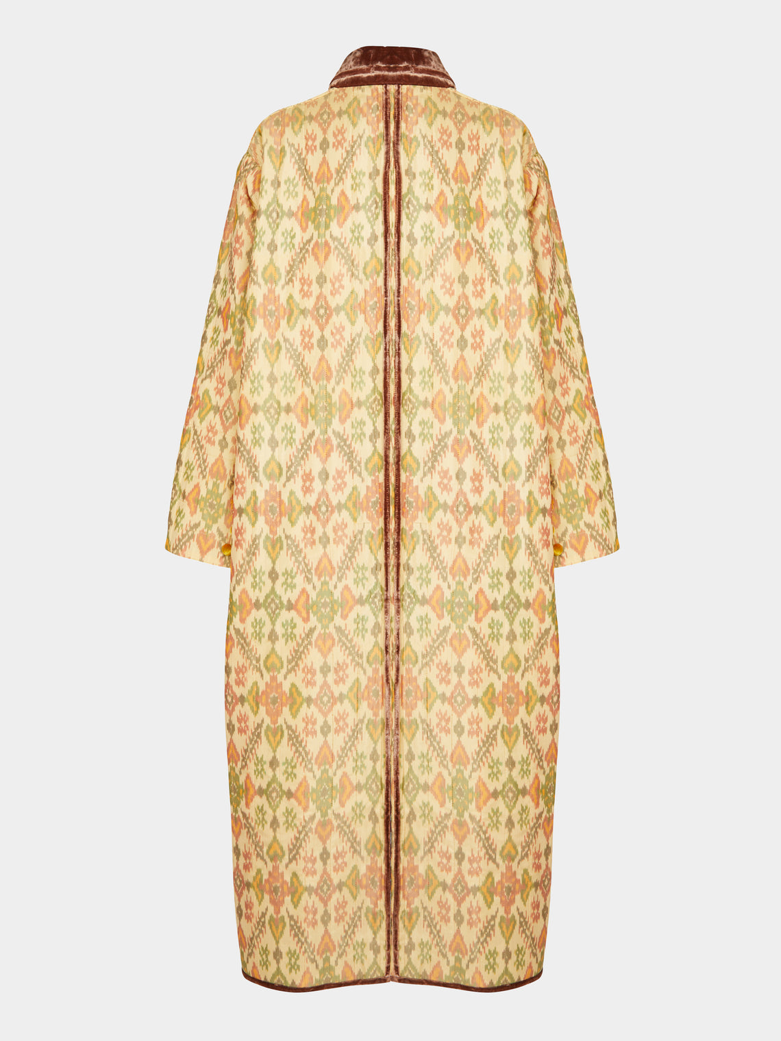 Nazzy Beglari - Hand-Loomed Ikat Silk and Cotton Reversible Robe | One Size -  - ABASK