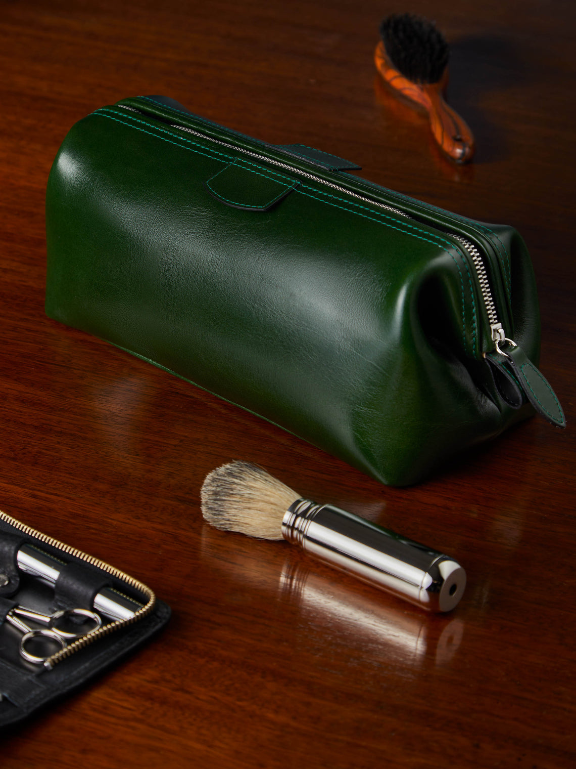 F. Hammann - Leather Medium Wash Bag -  - ABASK