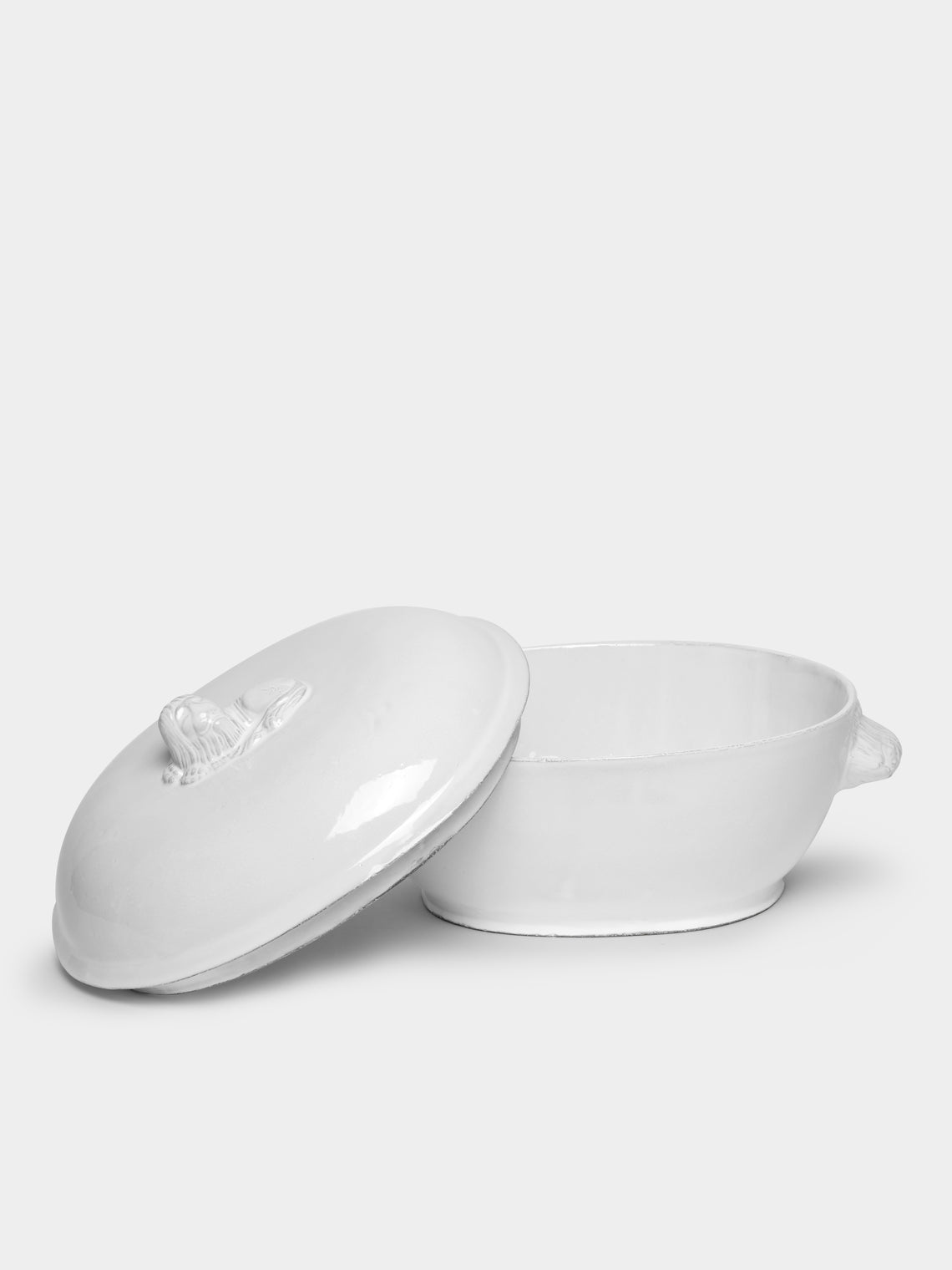 Astier de Villatte - Lion Hand-Glazed Ceramic Soup Tureen -  - ABASK