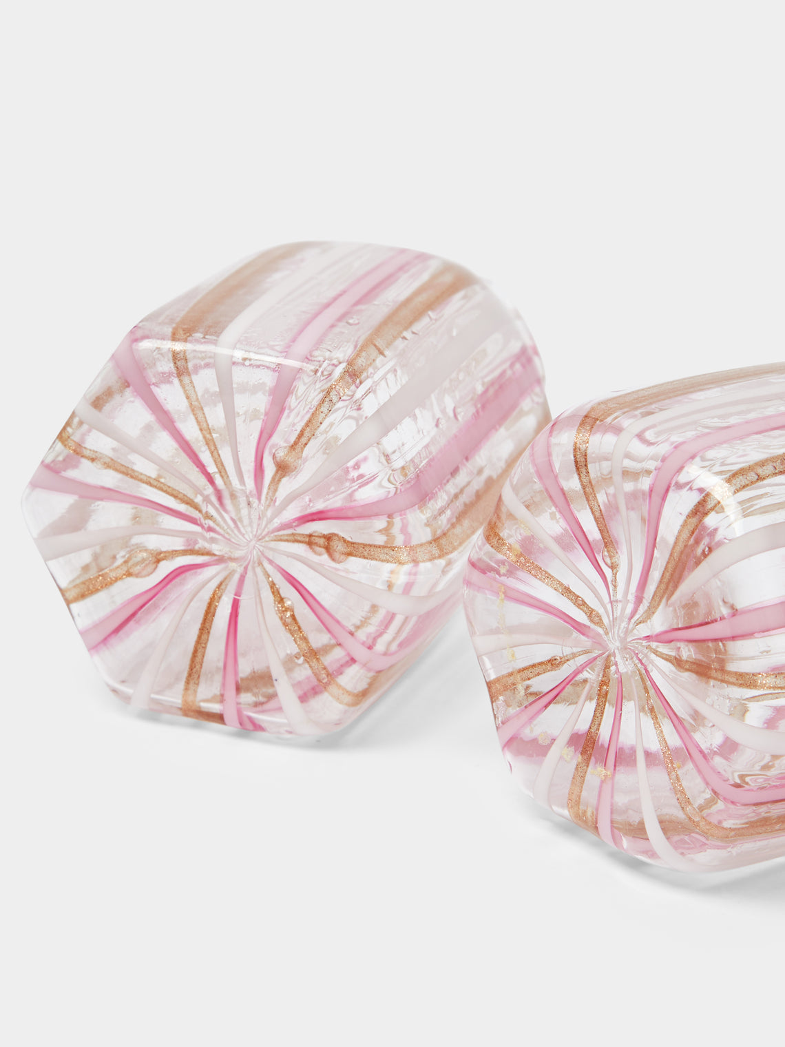 Antique and Vintage - Early 20th Century Murano Ribbon Perfume Bottles (Set of 2) -  - ABASK