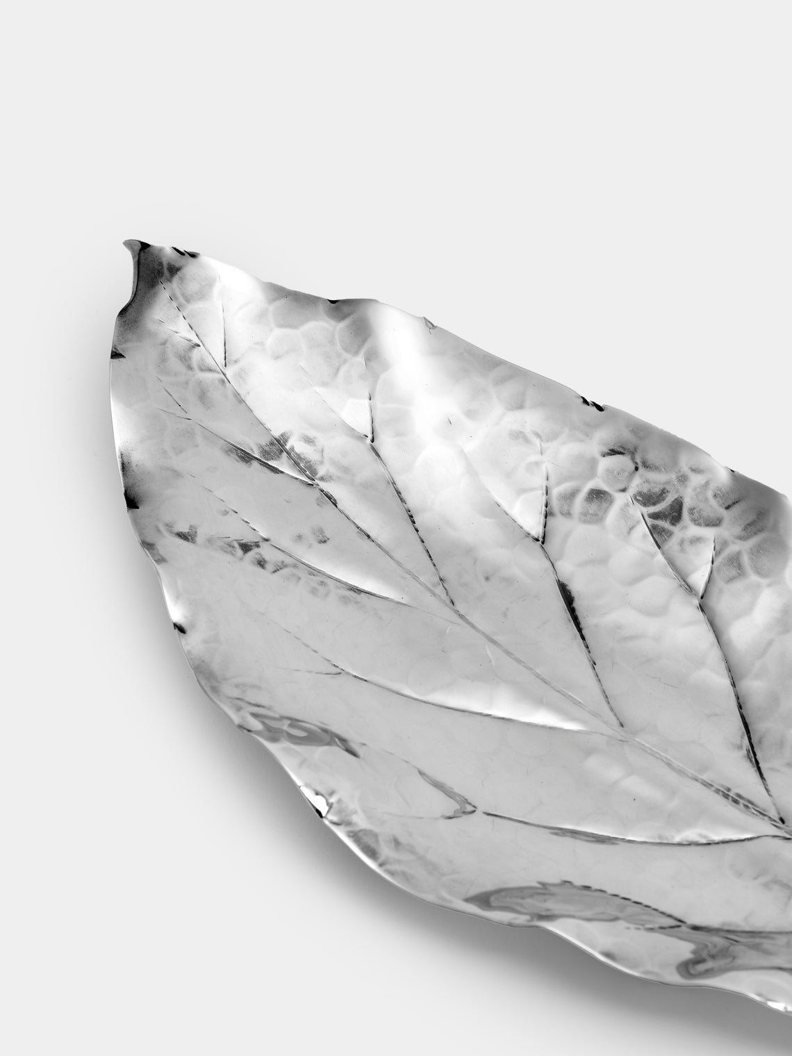 Antique and Vintage - 1970s Buccellati Solid Silver Magnolia Leaf - Silver - ABASK