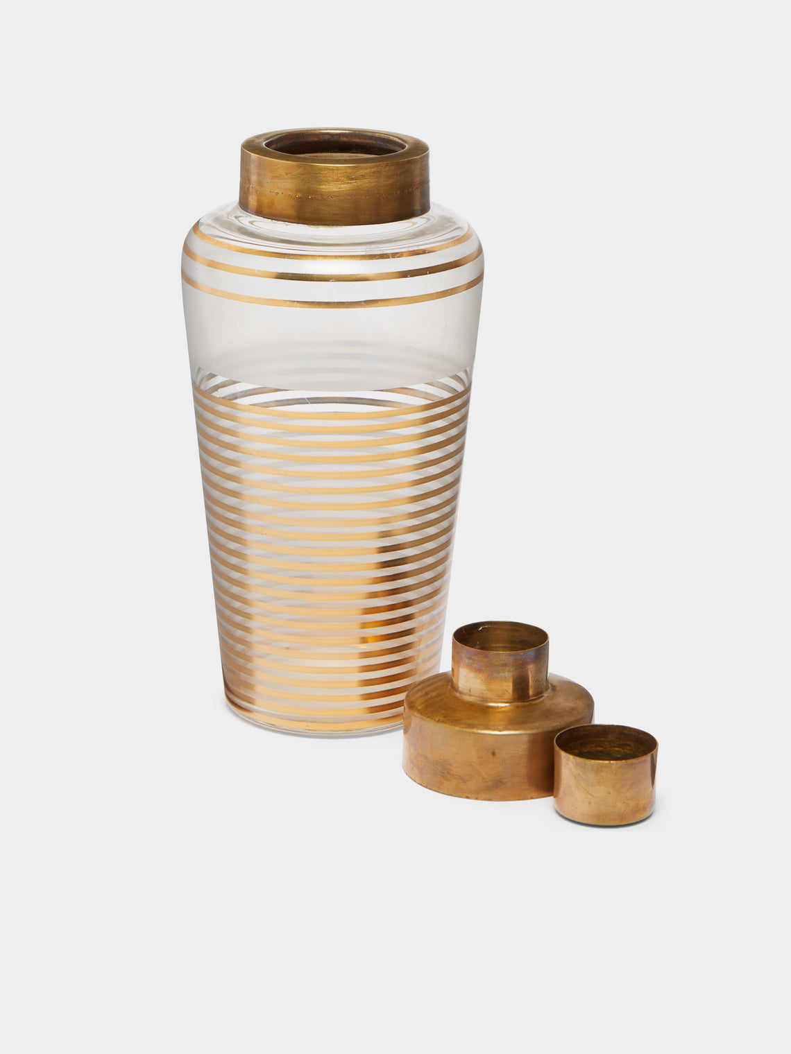 Antique and Vintage - 1930s Art Deco Glass Cocktail Shaker -  - ABASK