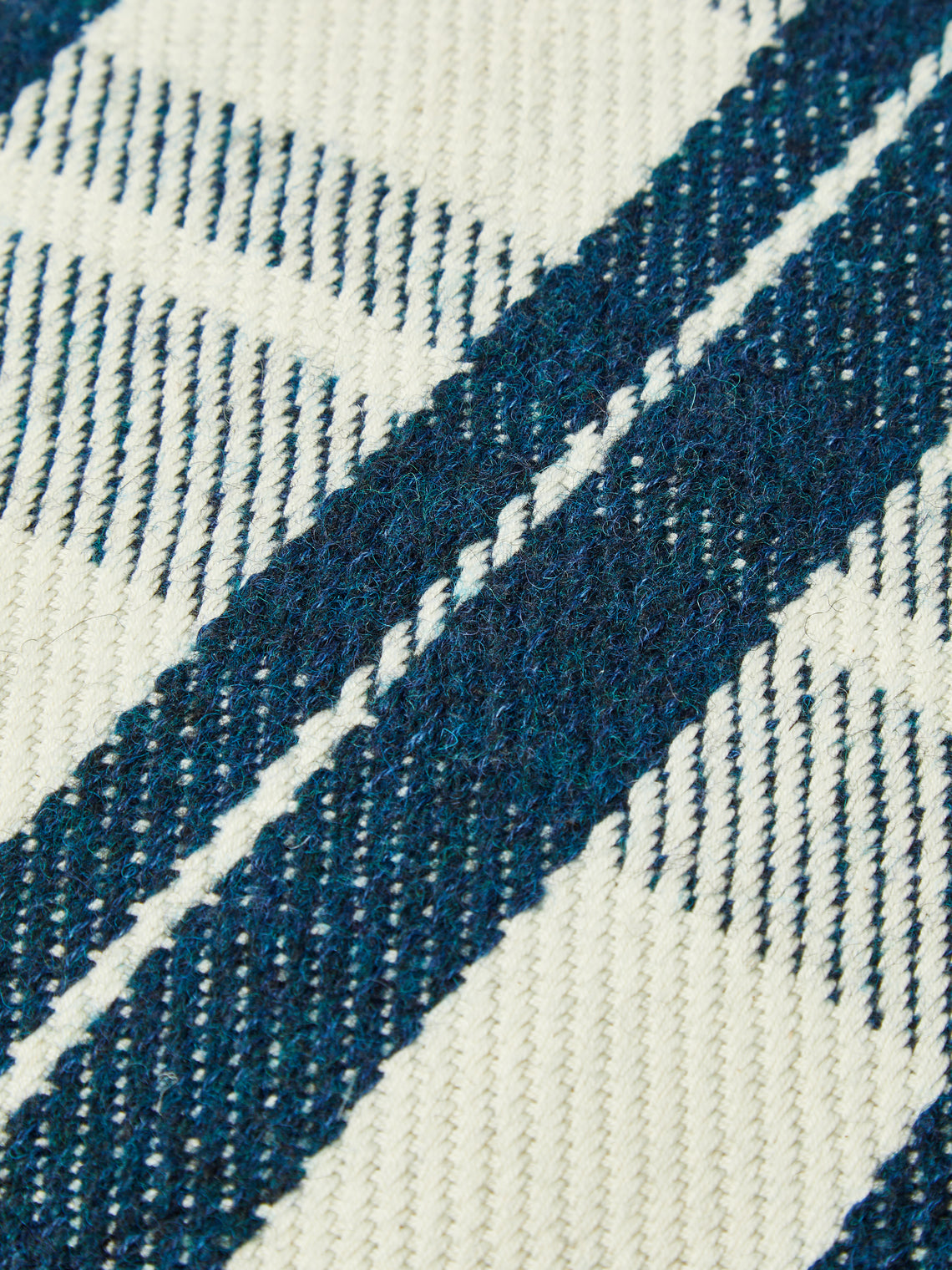 Hollie Ward - Maggie Handwoven Shetland Wool Check Cushion -  - ABASK