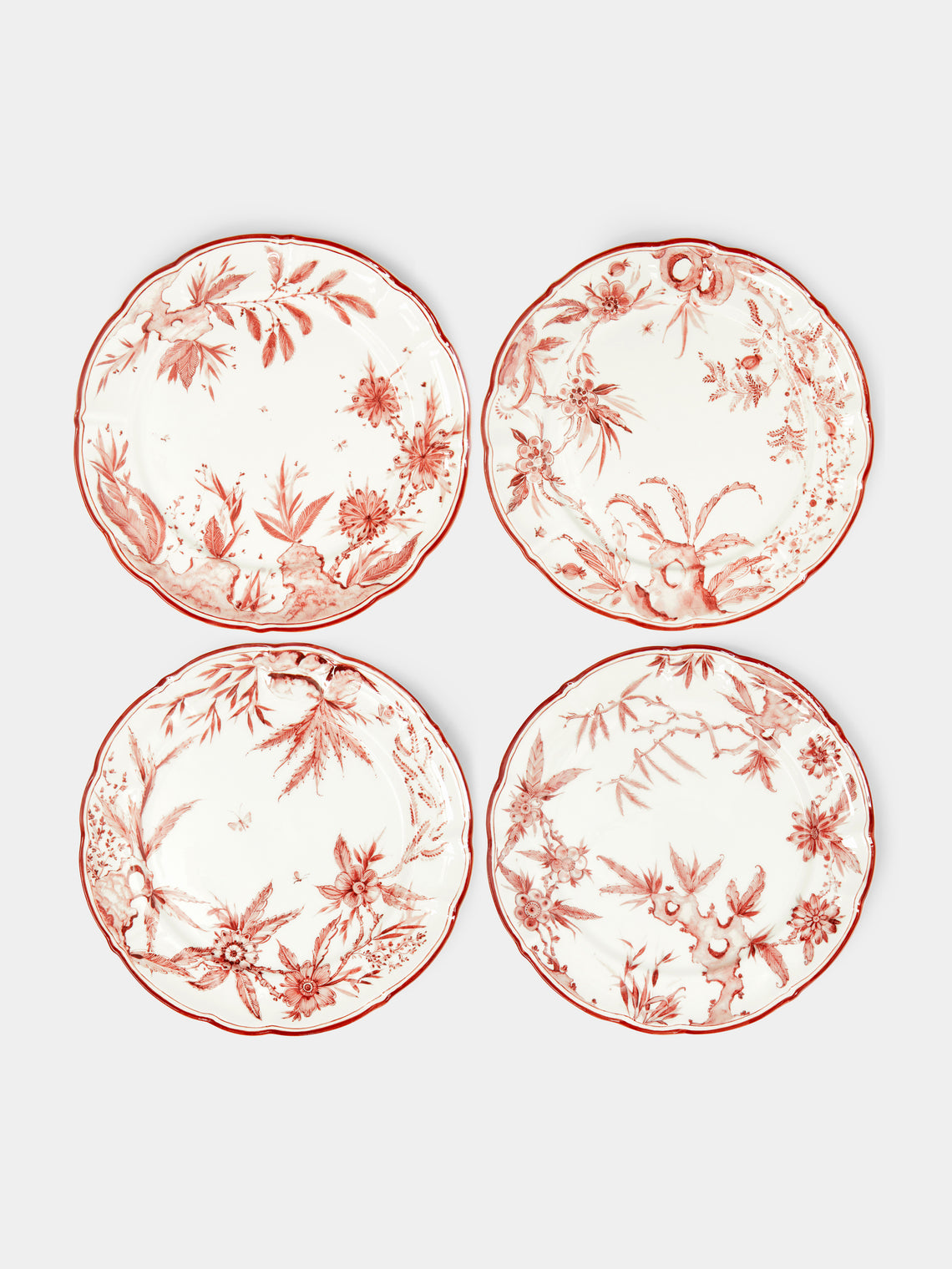 Laboratorio Paravicini - Rocaille Ceramic Dinner Plates (Set of 4) -  - ABASK - 