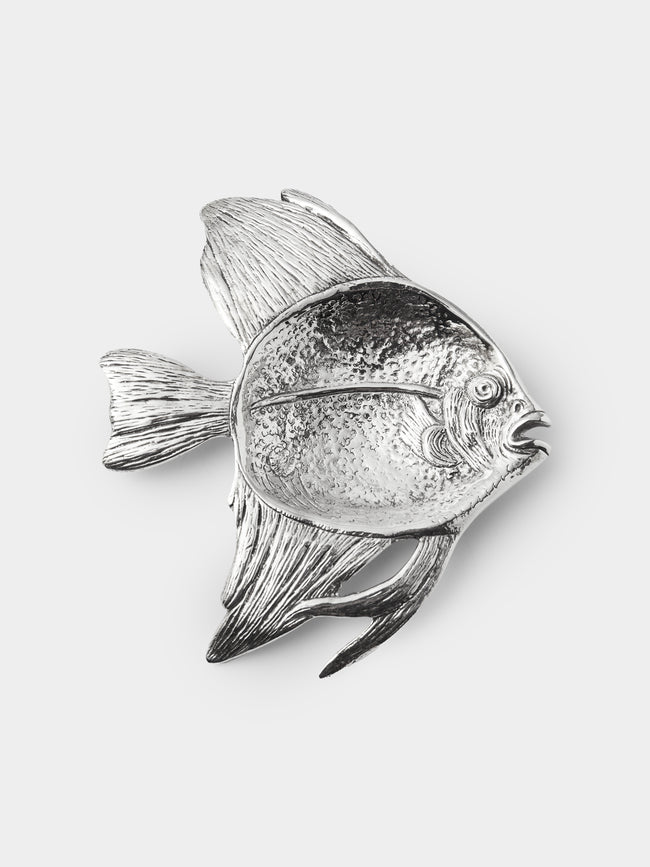 Antique and Vintage - 1940s Solid Silver Fish Trinket Dish -  - ABASK