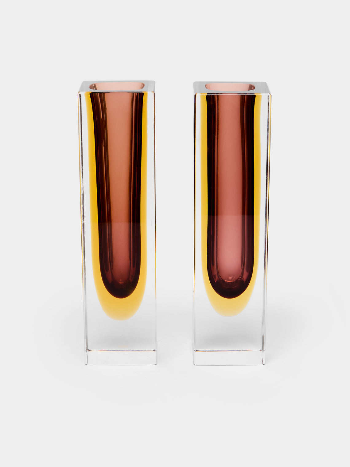 Antique and Vintage - 1970s Sommerso Murano Glass Bud Vases (Set of 2) -  - ABASK - 