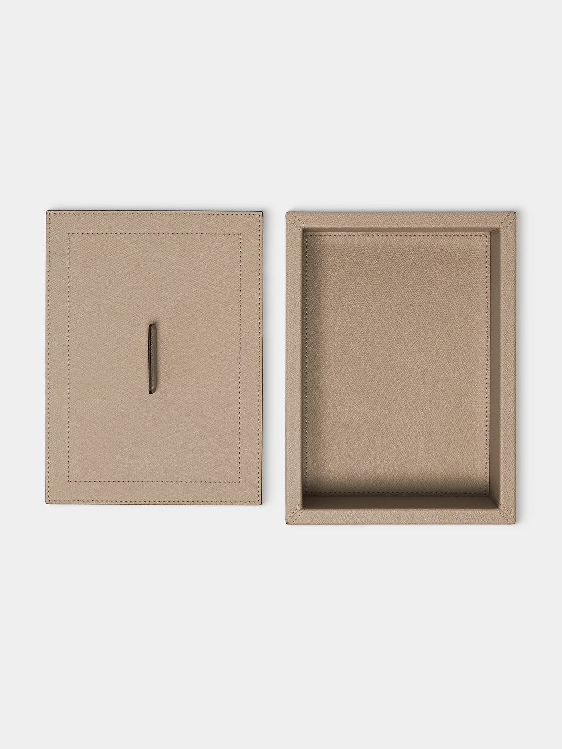 Giobagnara - Sally Leather Trinket Box - Beige - ABASK