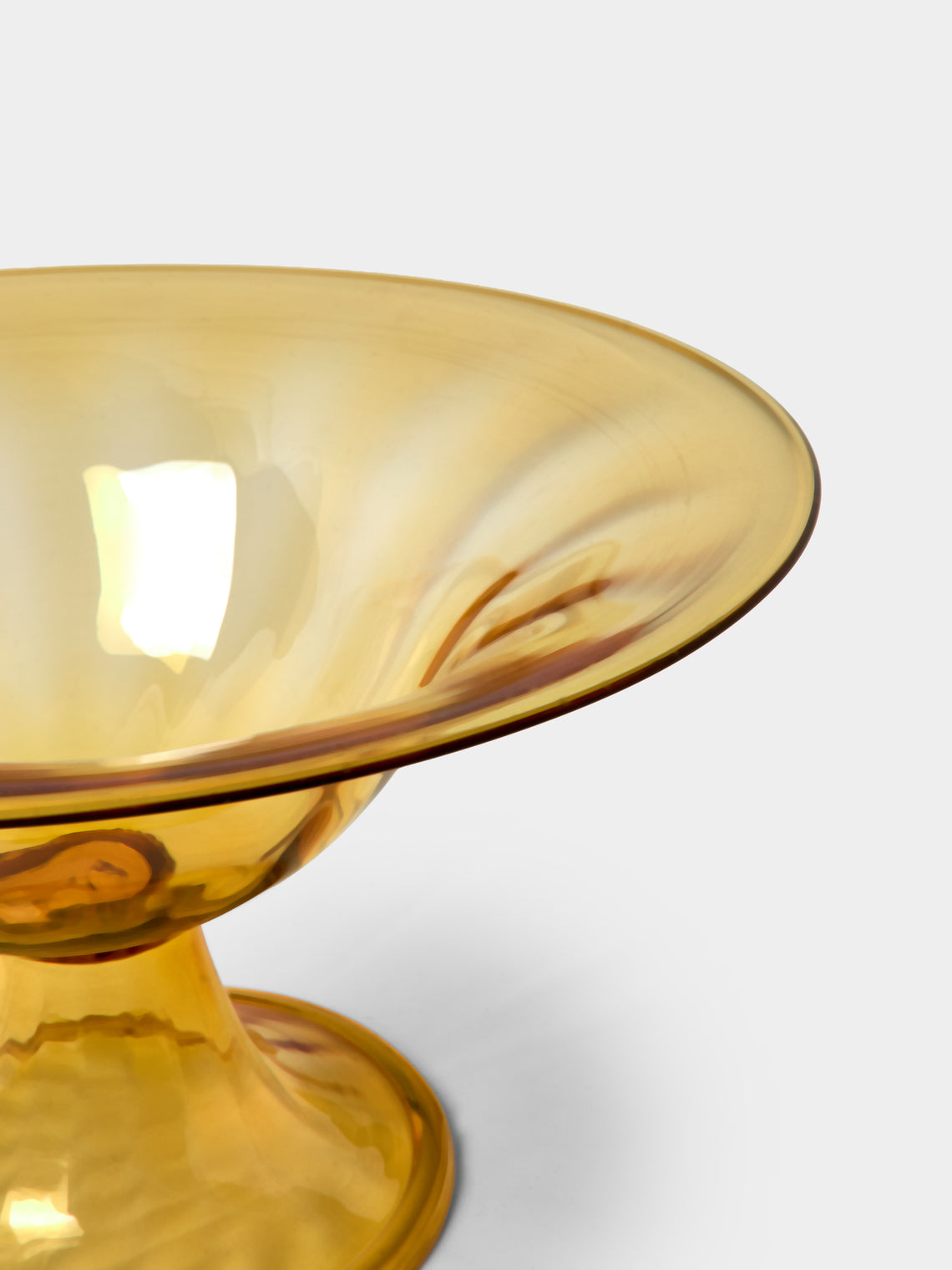 Antique and Vintage - 1920 Cappellini Glass Bowl - Yellow - ABASK