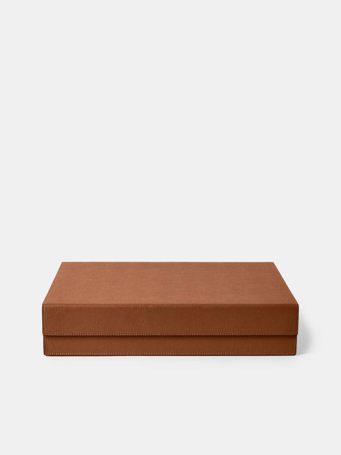 Giobagnara - Monogram Leather Glasses Box - Brown - ABASK