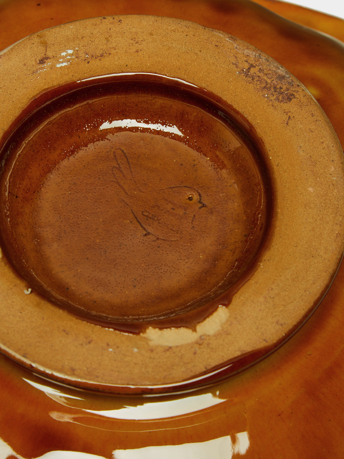 Poterie de Cliousclat - Slipware Serving Bowl -  - ABASK