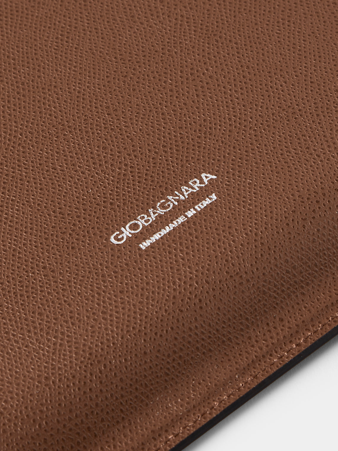 Giobagnara - Miramar Leather Tray (18in/45.5cm) - Brown - ABASK