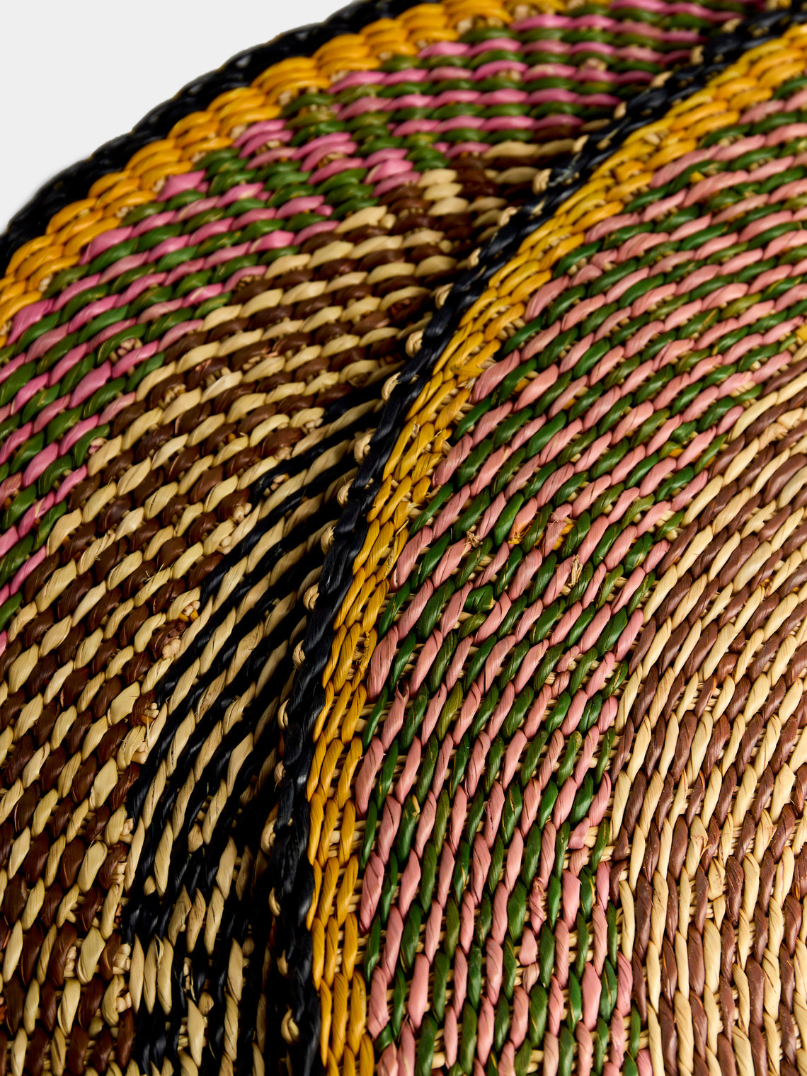 Baba Tree - Handwoven Elephant Glass Placemats (Set of 4) - Yellow - ABASK