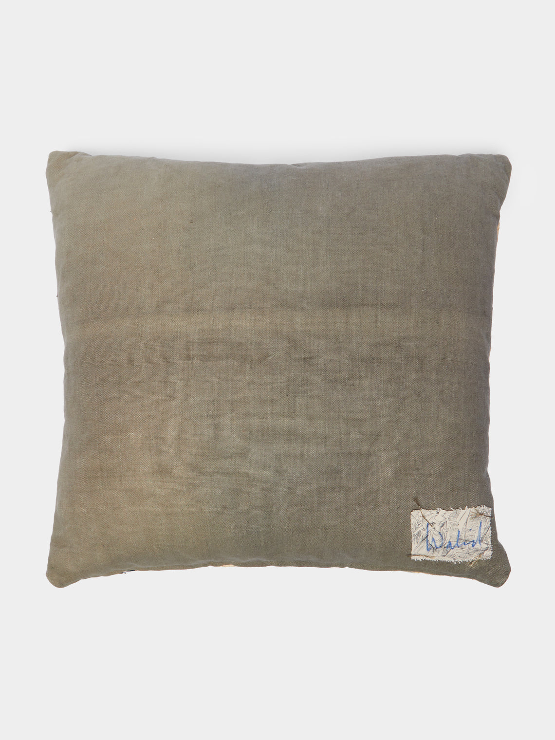 By Walid - 19th-Century Victorian Patchwork Silk Cushion -  - ABASK
