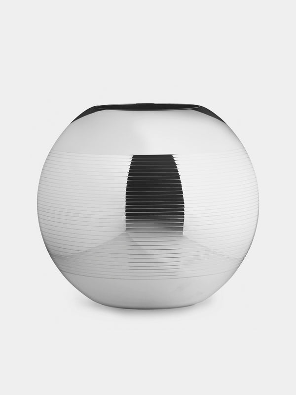 Puiforcat - Pétanque Silver-Plated Large Vase - Silver - ABASK - 