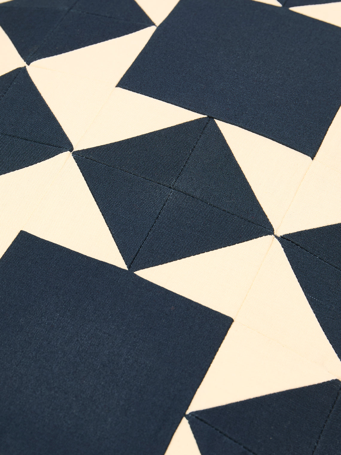 Kate Owen - Blue Star Patchwork Cotton Cushion -  - ABASK