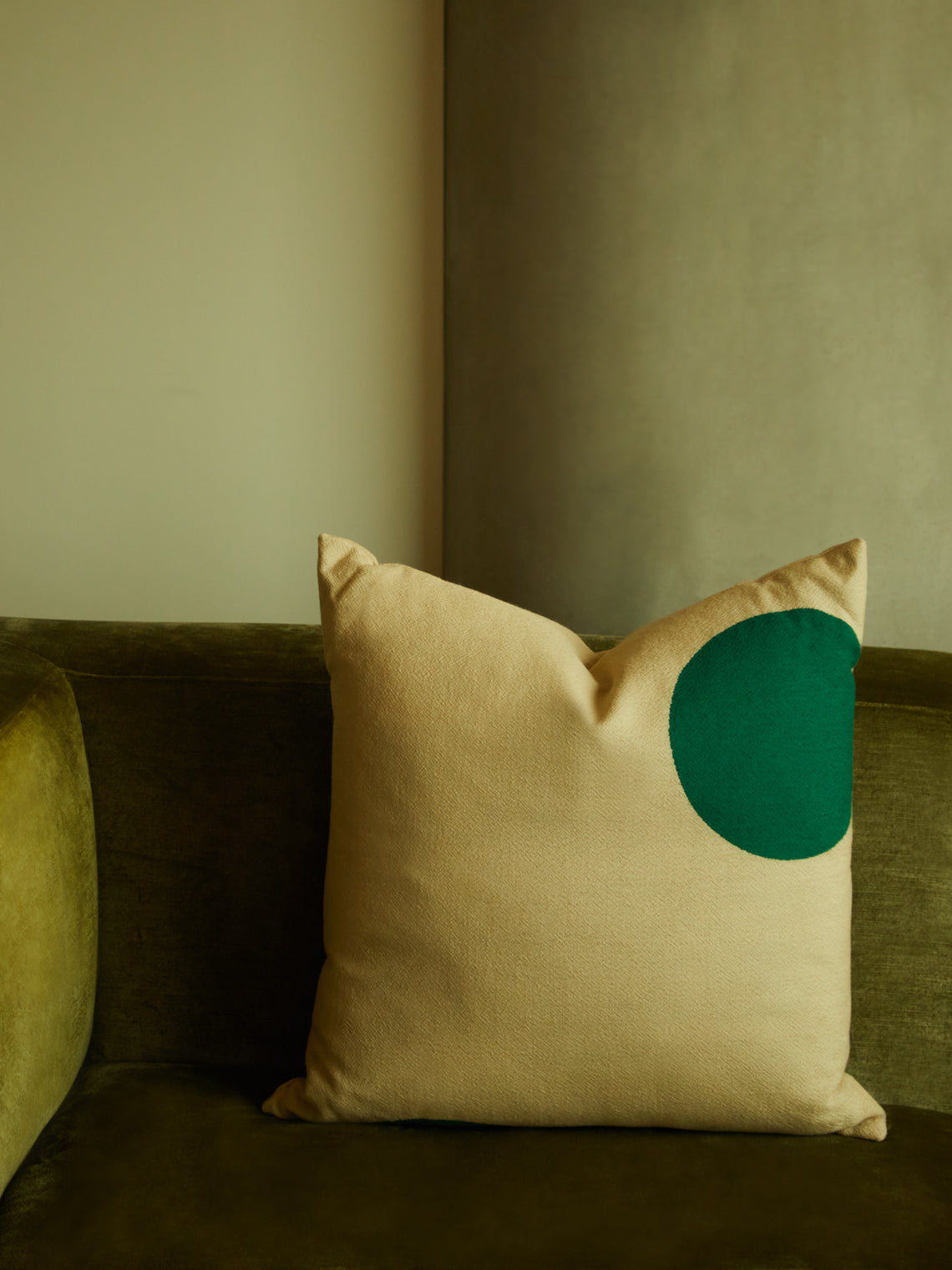 The House of Lyria - Polka Dot Handwoven Wool Cushion -  - ABASK