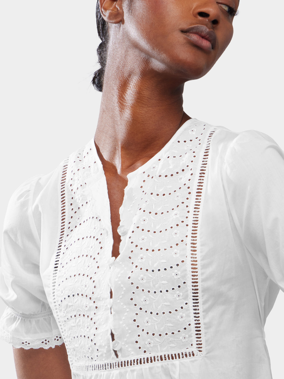 Women's Olga Embroidered Cotton Dress | Size: S