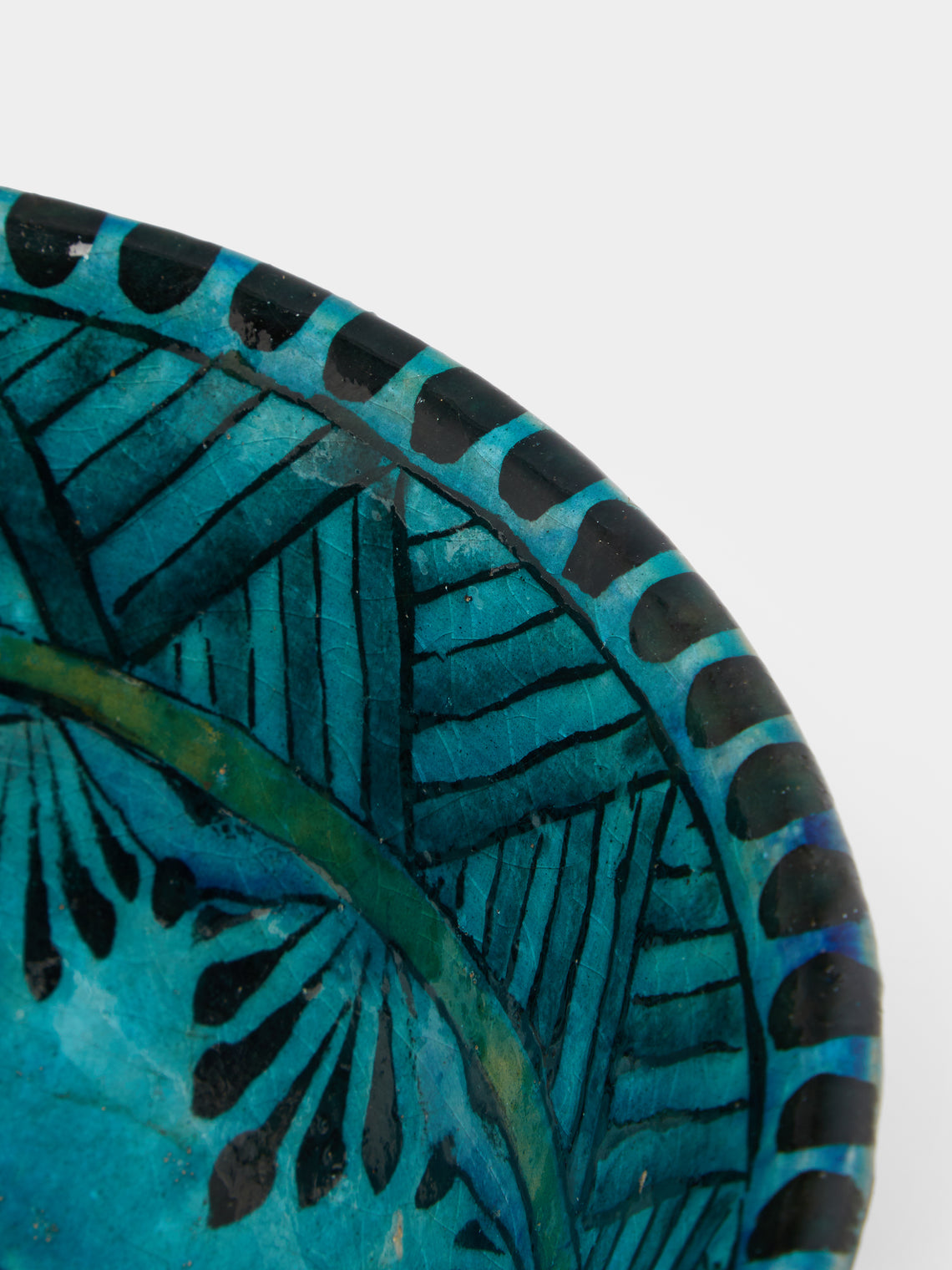 Antique and Vintage - 1950s Persian Ceramic Serving Bowl -  - ABASK