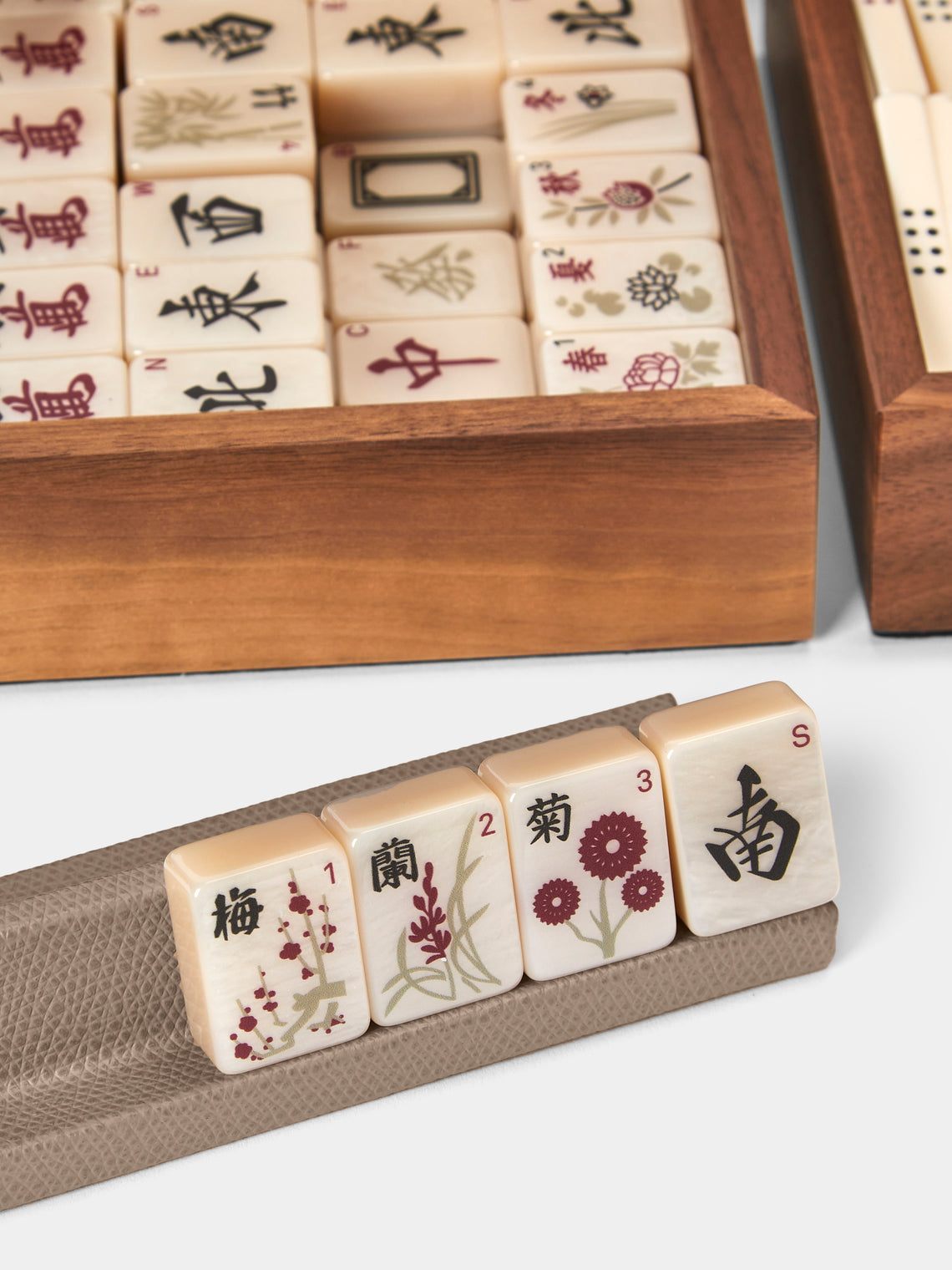 Pinetti - Leather Mahjong Set - Taupe - ABASK