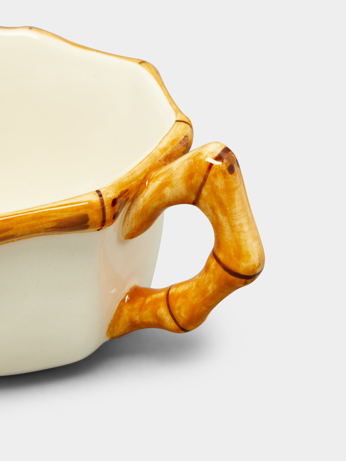 Este Ceramiche - Bamboo Hand-Painted Ceramic Milk Jug -  - ABASK
