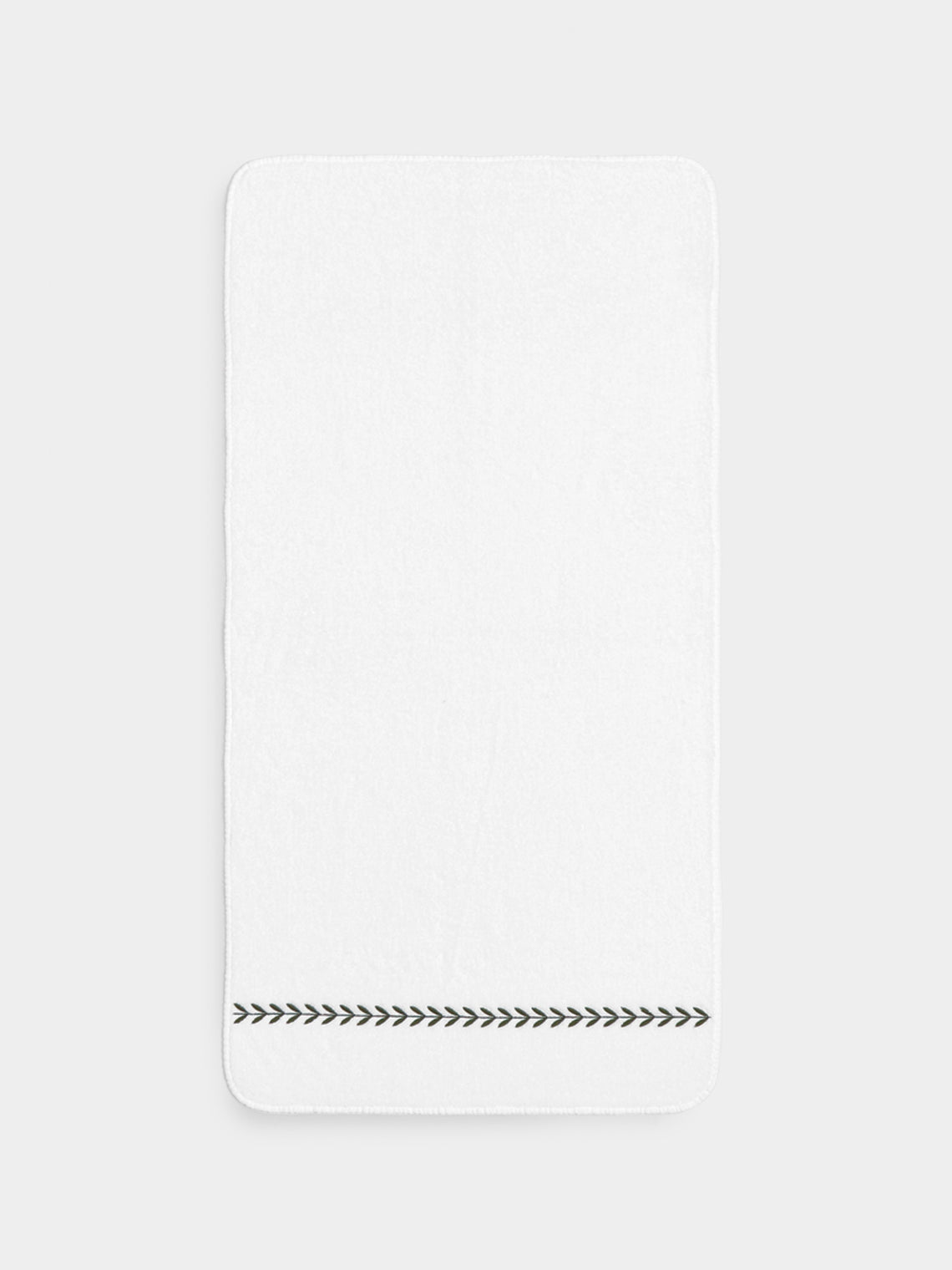 Heirlooms - Laurel Leaf Embroidered Egyptian Cotton Hand Towel -  - ABASK - 