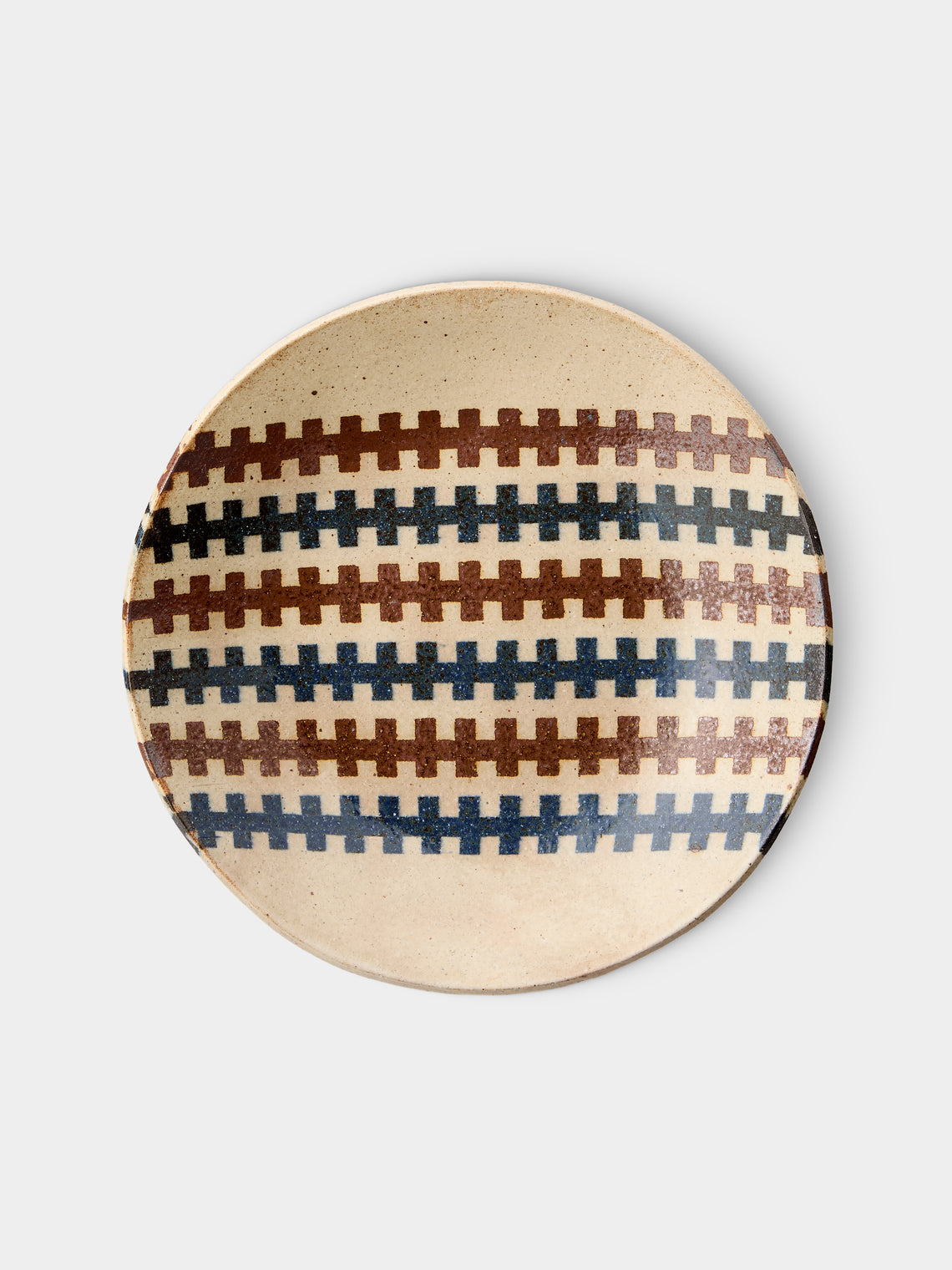 Makidani-gama - No. 1 Nerikomi Ceramic Plates – 8in/21cm (Set of 6) - Multiple - ABASK