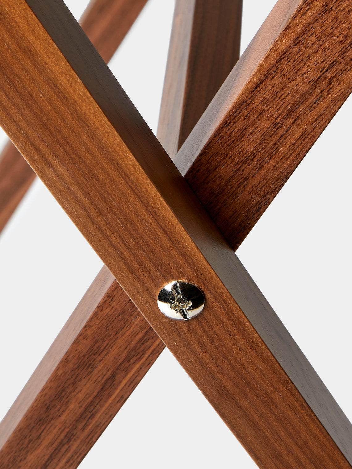 Pinetti - Dedalo Leather and Walnut Tray Table - Taupe - ABASK