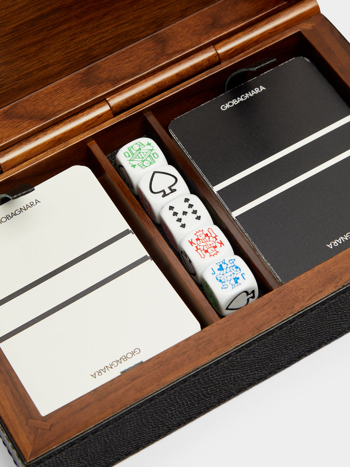 Giobagnara - Leather Royal Dice and Playing Cards Set -  - ABASK