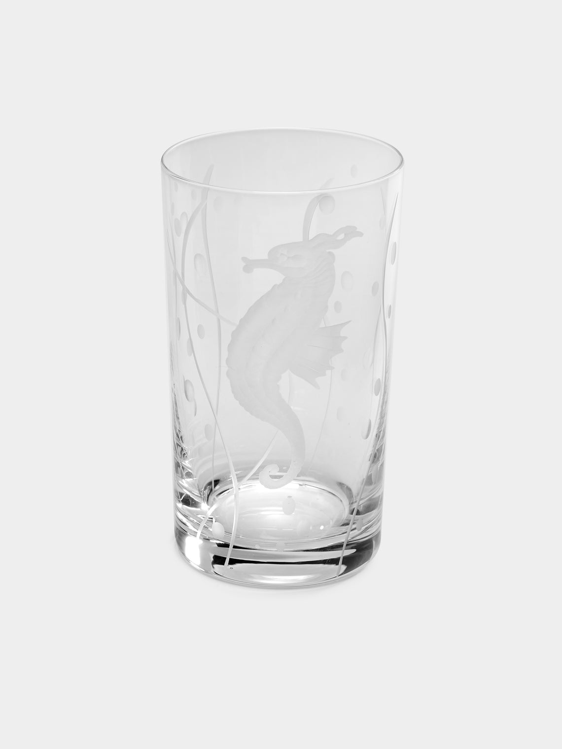 Artel - Sea Life Hand-Engraved Crystal Tall Tumblers (Set of 6) -  - ABASK