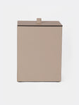 Giobagnara - Walter Leather Wastepaper Bin - Beige - ABASK - 