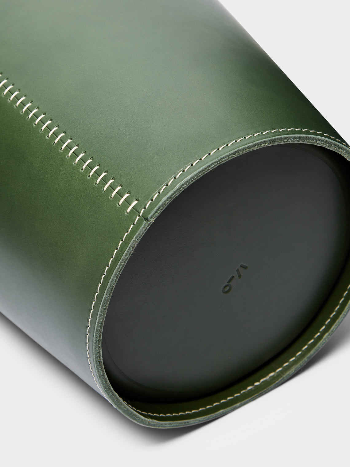 Otis Ingrams - Eyelet Leather Wastepaper Bin -  - ABASK