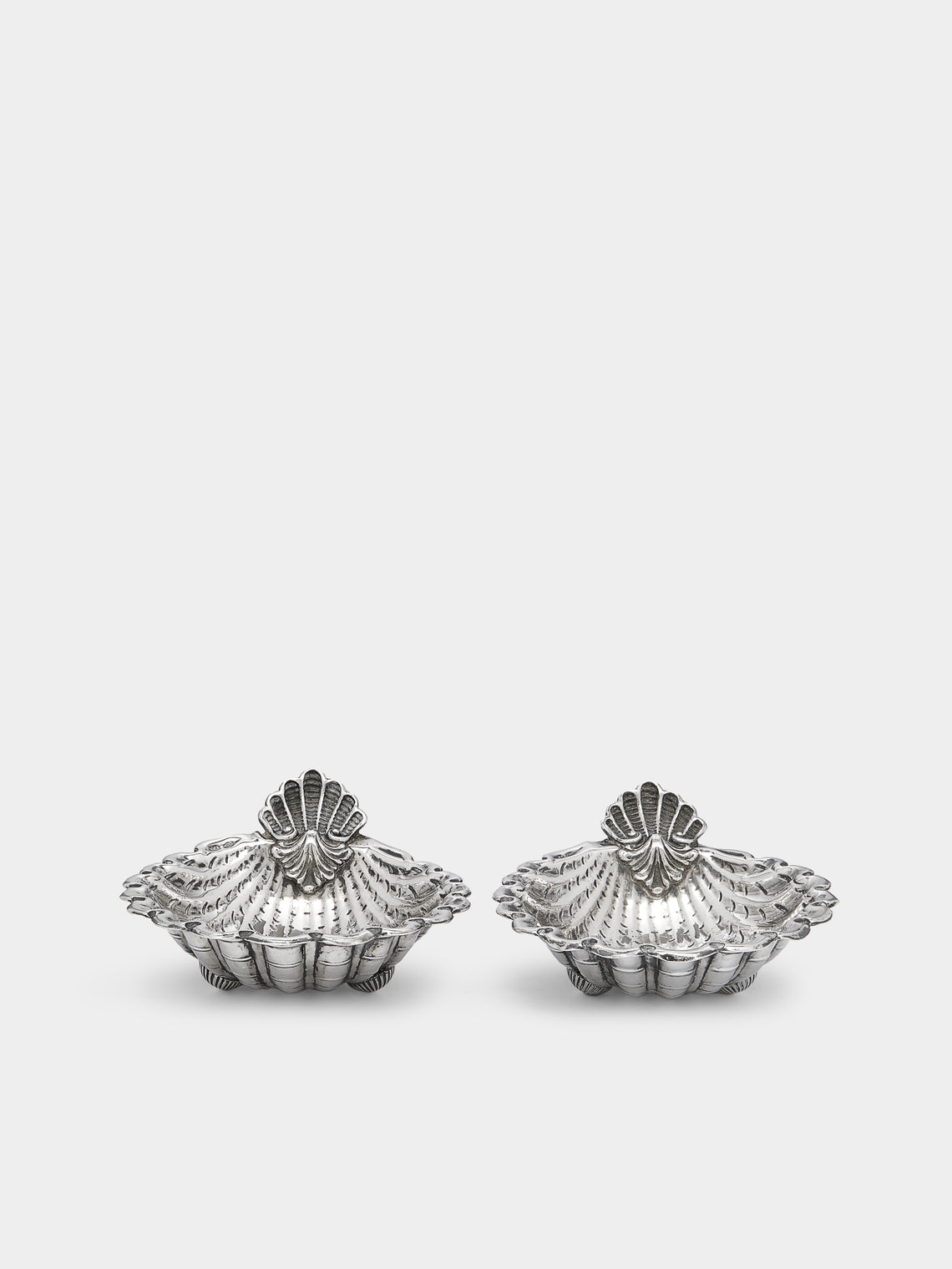Antique and Vintage - 1940s Solid Silver Shell Dishes (Set of 2) -  - ABASK