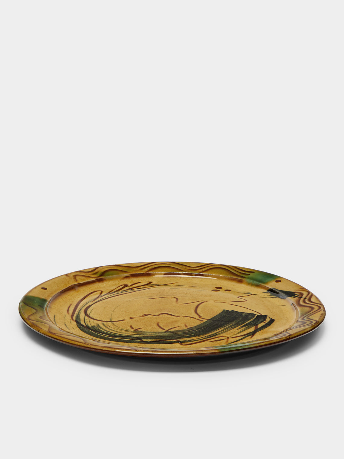 Mike Parry - Slipware Fish Dinner Plates (Set of 4) -  - ABASK