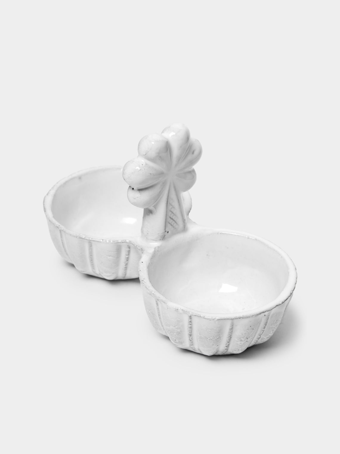 Astier de Villatte - Clover Hand-Glazed Ceramic Salt and Pepper Cellar -  - ABASK