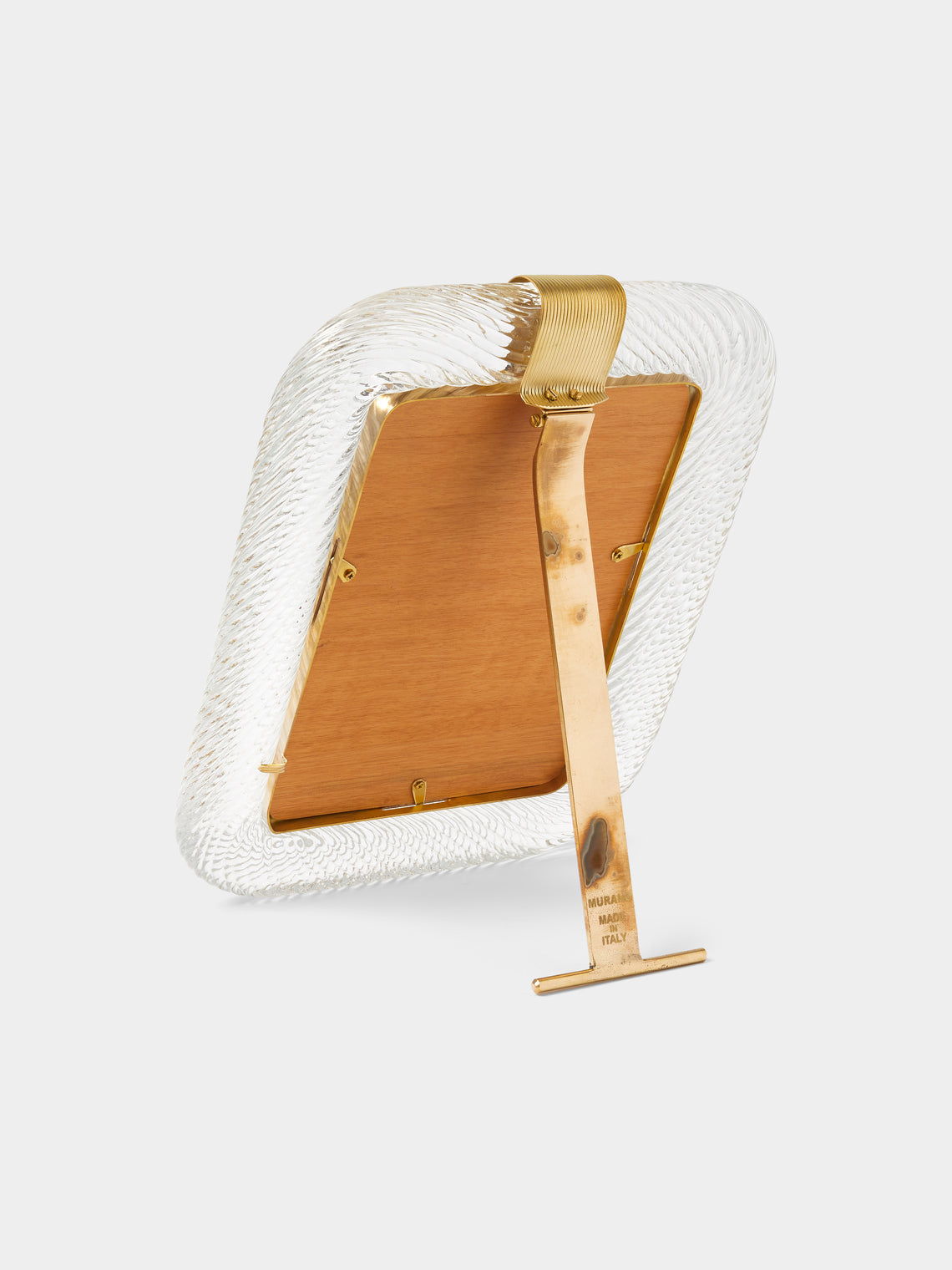 Antique and Vintage - 1960s Murano Glass Photo Frame - Clear - ABASK
