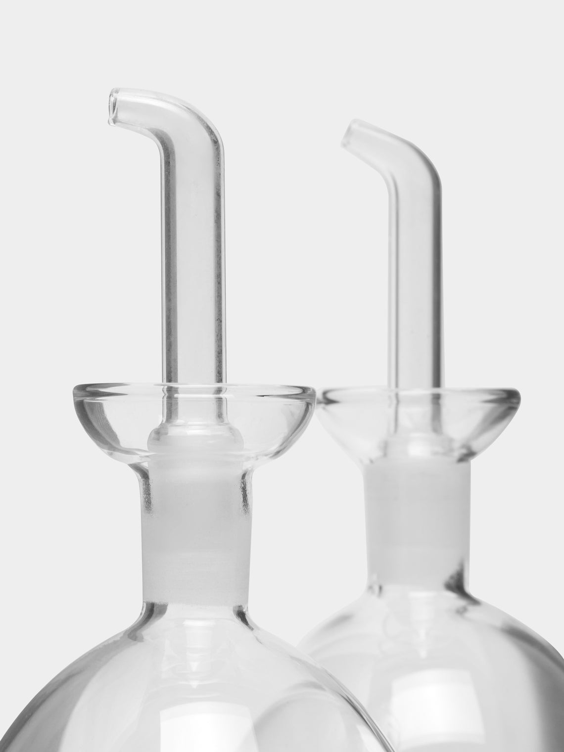 Mila Maurizi - Petunia Handwoven Wicker and Glass Cruet Set -  - ABASK