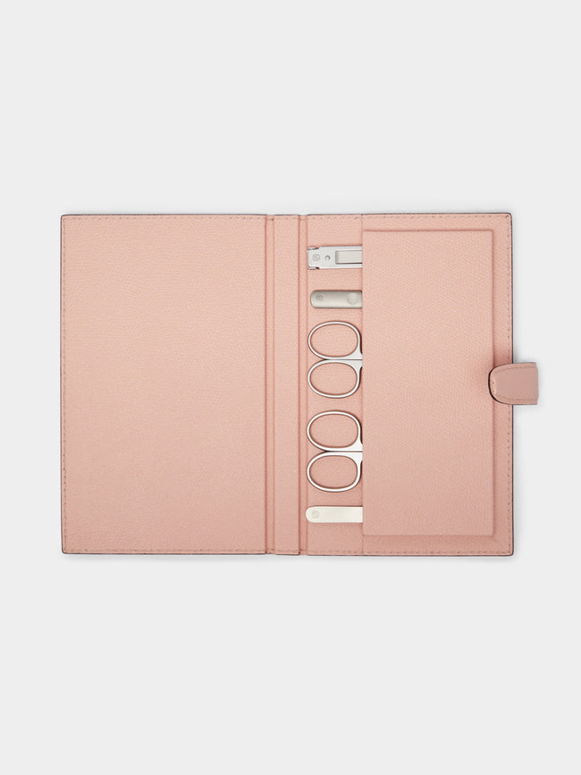 Giobagnara - Vals Leather Manicure Travel Set - Light pink - ABASK - 