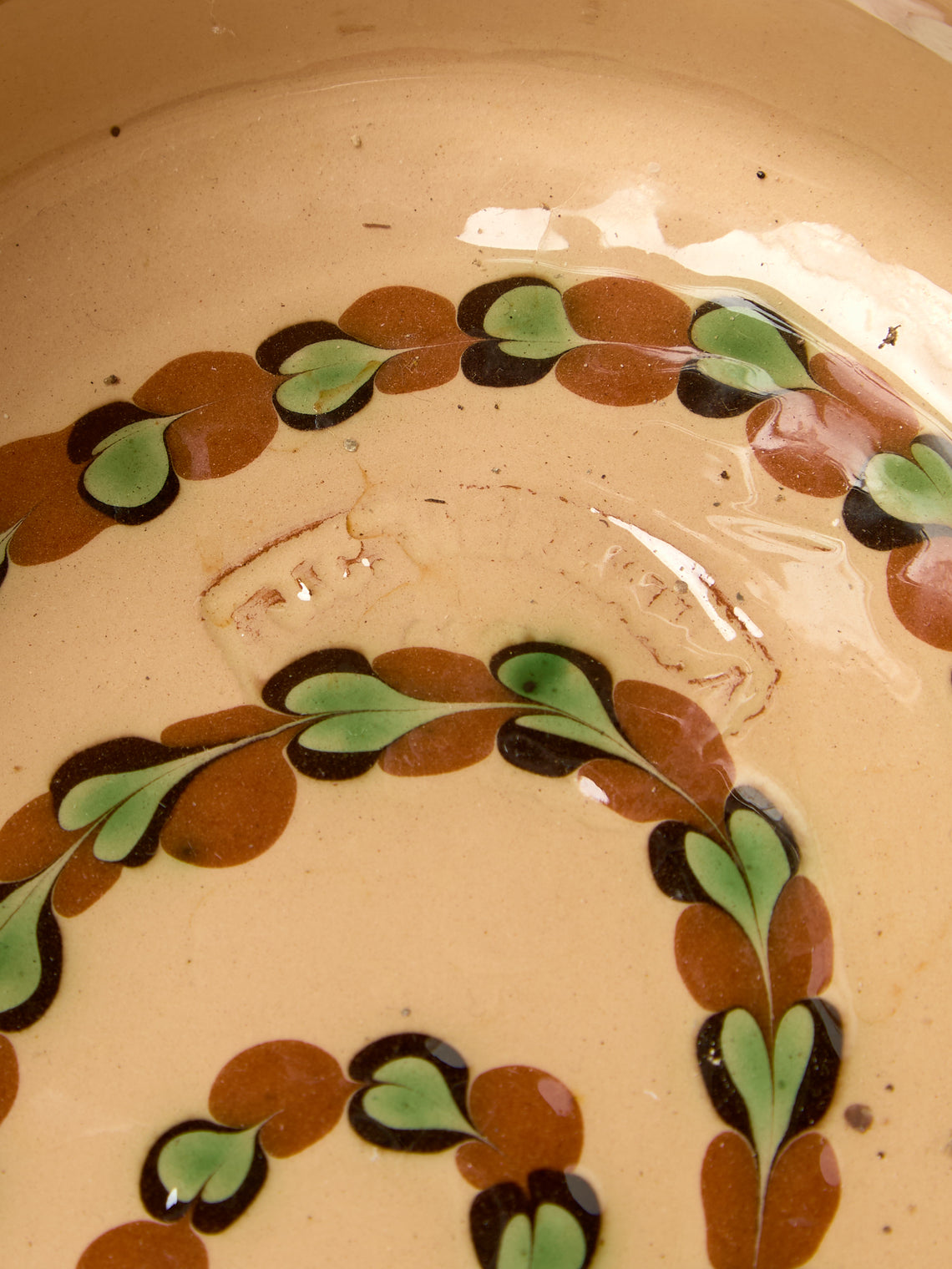 Poterie d’Évires - Flowers Hand-Painted Ceramic Oval Serving Dish - Cream - ABASK