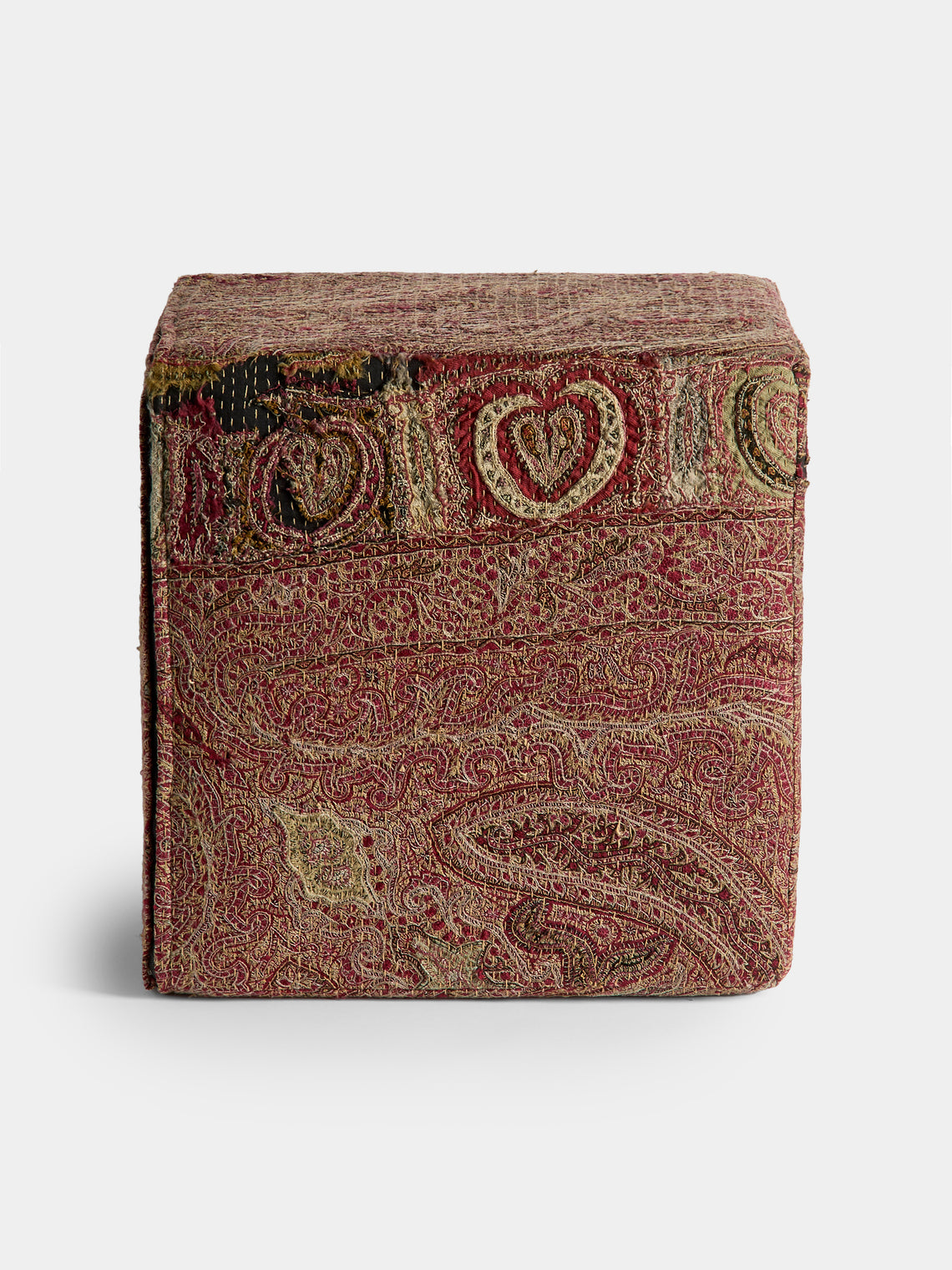By Walid - 19th-Century Paisley Cube (15.5in/40cm) - Multiple - ABASK - 