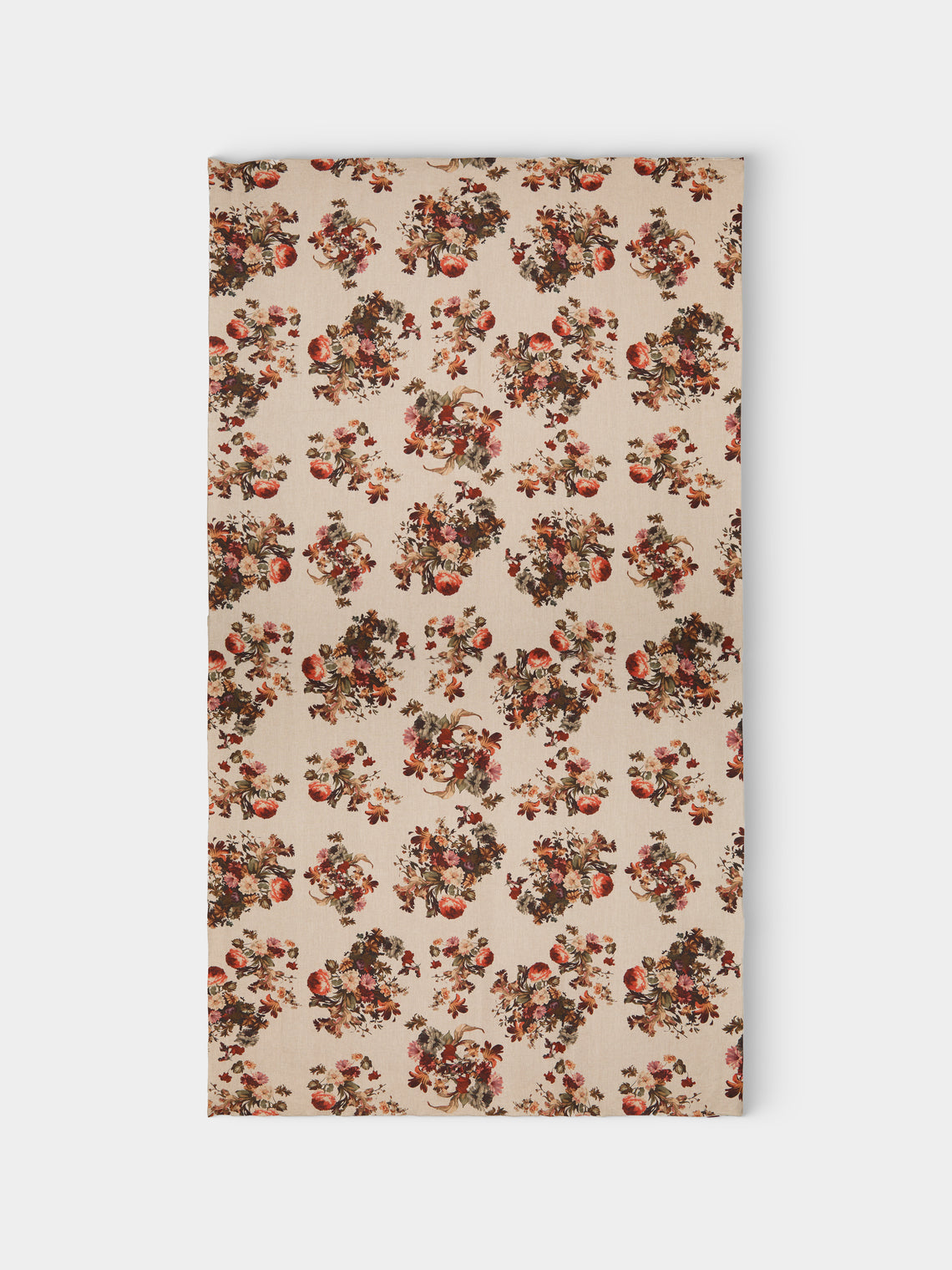 Borgo delle Tovaglie - Amalfi Embroidered Linen Rectangular Tablecloth (138in/3.5m) - Natural - ABASK
