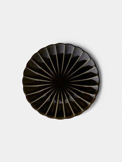 Kaneko Kohyo - Giyaman Urushi Ceramic Salad/Dessert Plates (Set of 4) - Green - ABASK - 