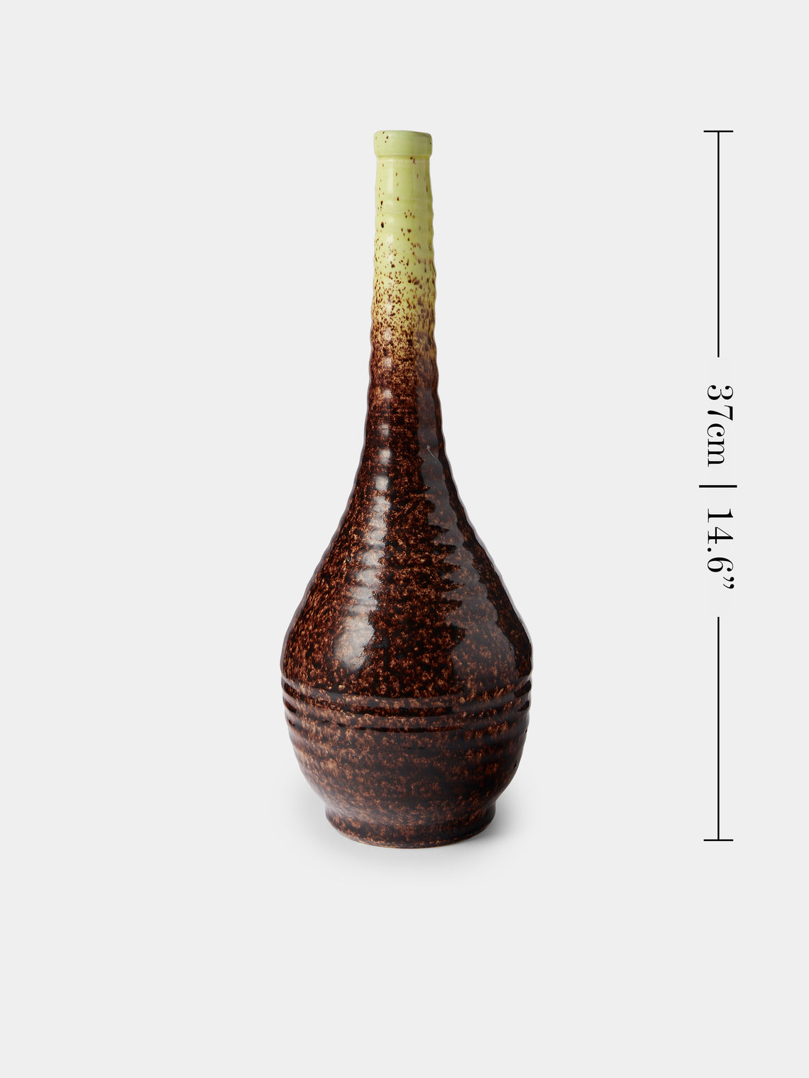 Antique and Vintage - 1950s Accolay Vase - Brown - ABASK