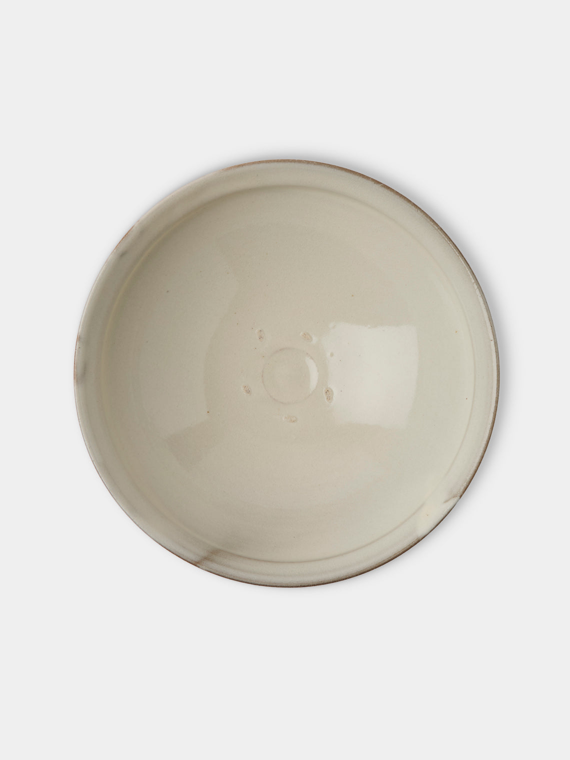 Fuminari Araga - Kohiki Slipware Shallow Bowls – 8in/21cm (Set of 4) - White - ABASK