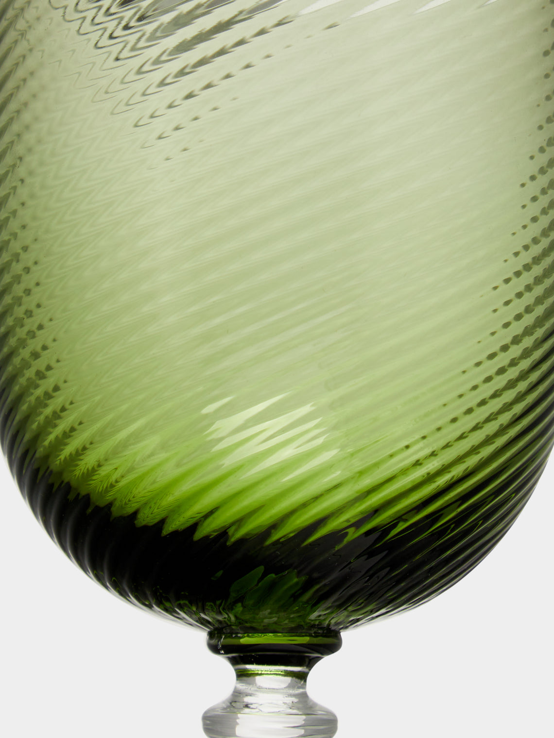 NasonMoretti - Twisted Soraya Hand-Blown Murano Red Wine Glass -  - ABASK