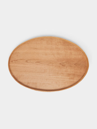 Rikke Falkow - Cherry Wood Large Oval Serving Tray -  - ABASK - 